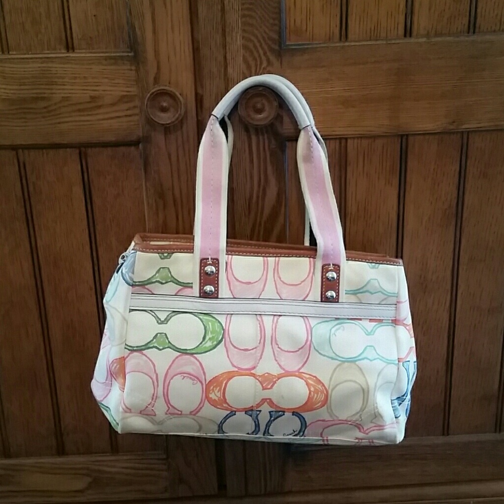 Coach Scribble Multi Color Handbag - Picture 2 of 5